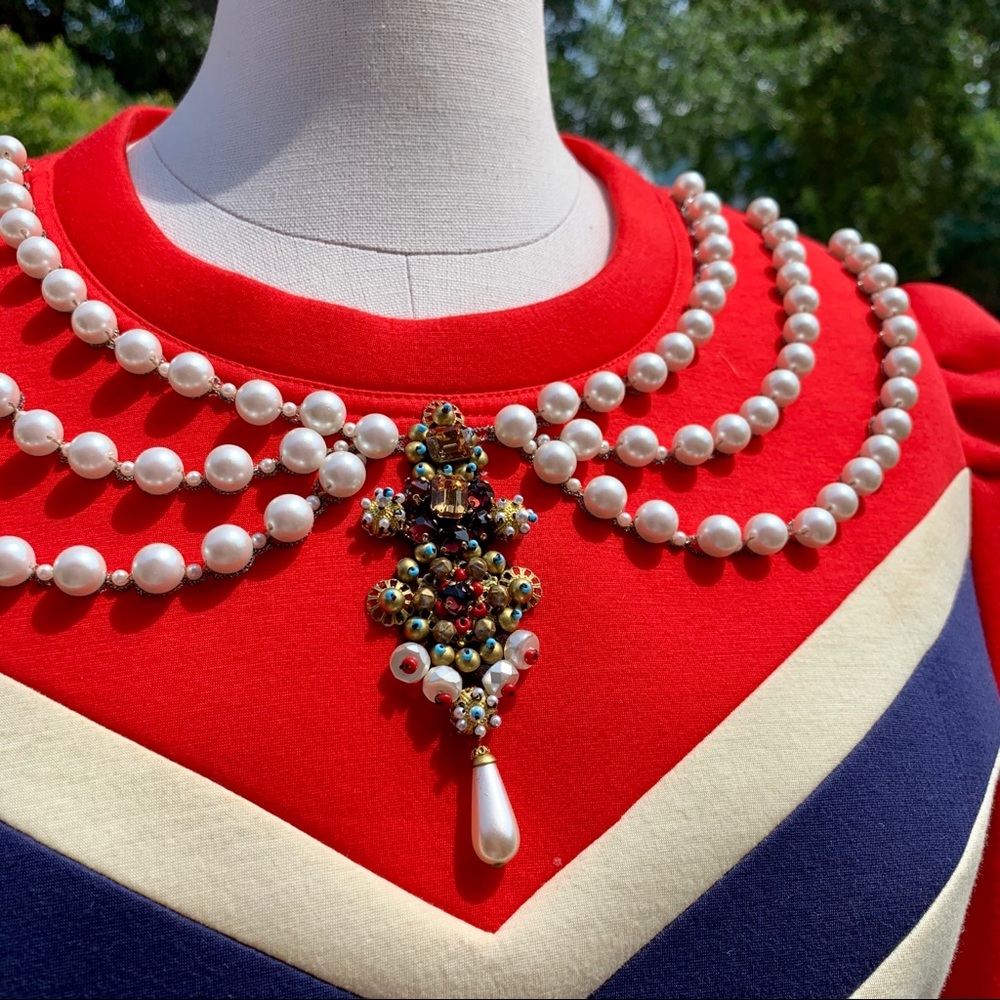 Gucci Jeweled Neckline Top - Picture 2 of 6